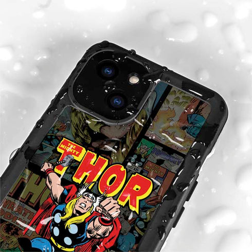 Marvel Classic Comics The Mighty Thor Vintage iPhone 15 Waterproof Case